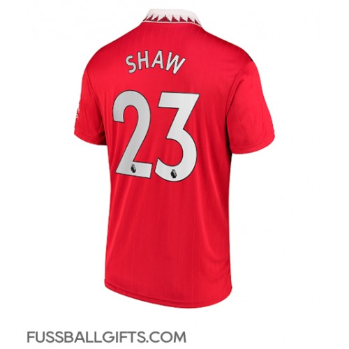 Manchester United Luke Shaw #23 Fußballbekleidung Heimtrikot 2022-23 Kurzarm